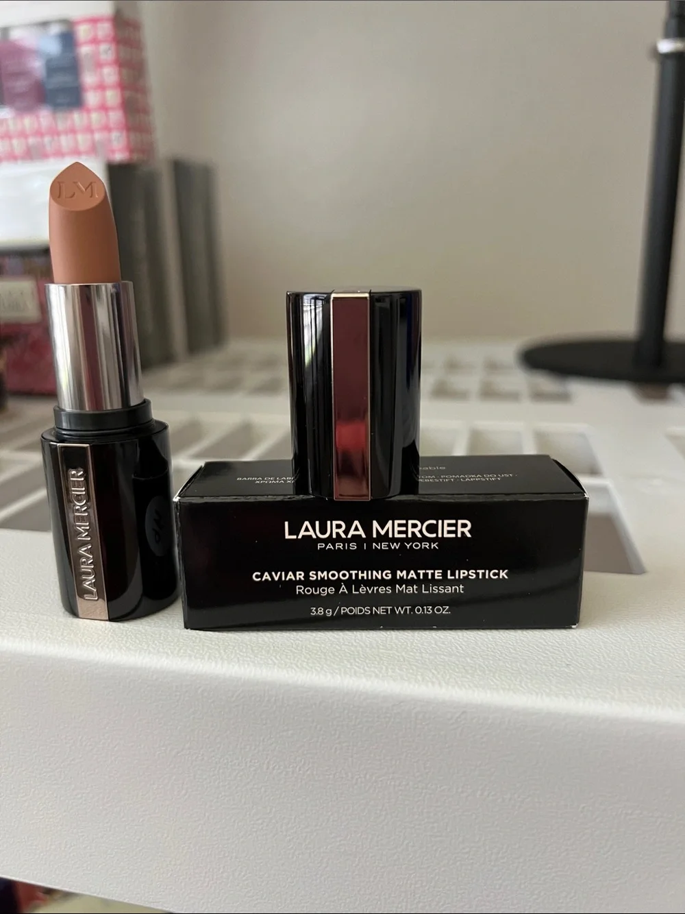 laura mercier Caviar Smoothing Matte Lipstick — Warm Nude